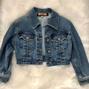 Bebe cropped denim jacket